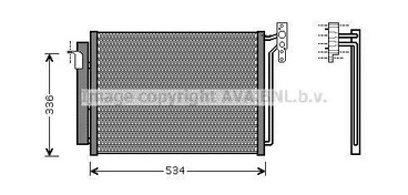 Радиатор кондиционера AVA QUALITY COOLING BW5281D