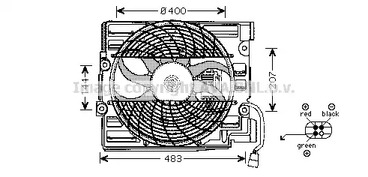 Вентилятор радиатора AVA QUALITY COOLING BW7510