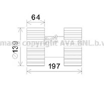 BW8480 AVA QUALITY COOLING Двигатель вентилятора