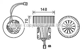 Двигатель вентилятора AVA QUALITY COOLING BW8539