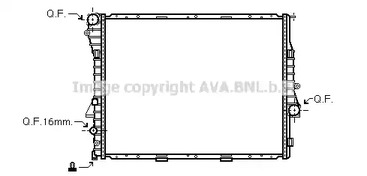 Радиатор системы охлаждения AVA QUALITY COOLING BWA2275