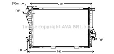 Радиатор охлаждения двигателя AVA QUALITY COOLING BWA2301