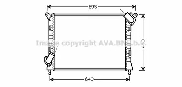 Радиатор охлаждение двигателя AVA QUALITY COOLING BWA2307