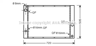 Радиатор охлаждение двигателя AVA QUALITY COOLING BWA2338