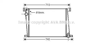 Радиатор охлаждения AVA QUALITY COOLING BWA2356