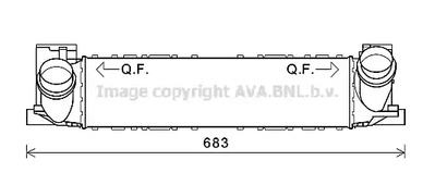 Интеркулер AVA QUALITY COOLING BWA4464