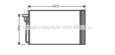 BWA5267D AVA QUALITY COOLING Радиатор кондиционера