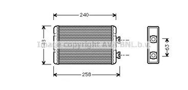 BWA6210 AVA QUALITY COOLING Радиатор печки