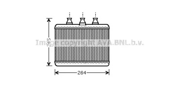 Радиатор печки AVA QUALITY COOLING BWA6271