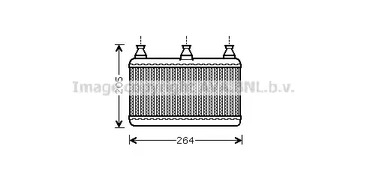 Теплообменник отопление салона AVA QUALITY COOLING BWA6341