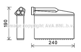 Радиатор печки AVA QUALITY COOLING BWA6541