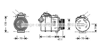 Компрессор кондиционера AVA QUALITY COOLING BWAK306