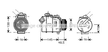 Компрессор кондиционера AVA QUALITY COOLING BWAK309