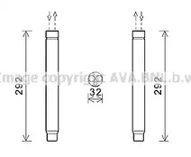 Осушитель кондиционера AVA QUALITY COOLING BWD445