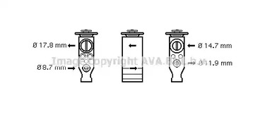 Расширительный клапан кондиционера AVA QUALITY COOLING CN1245