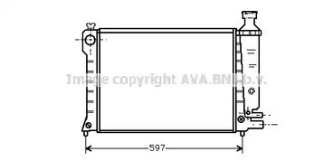 Радиатор системы охлаждения двигателя AVA QUALITY COOLING CN2036