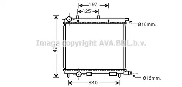 Радиатор, охлаждение двигателя AVA QUALITY COOLING CN2188