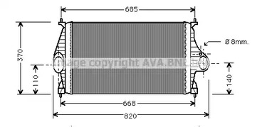 Интеркулер AVA QUALITY COOLING CN4050