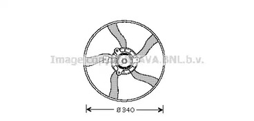 Вентилятор охлаждения двигателя AVA QUALITY COOLING CN7532