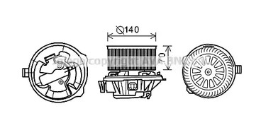 Двигатель вентилятора AVA QUALITY COOLING CN8289