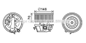 Двигатель вентилятора AVA QUALITY COOLING CN8296