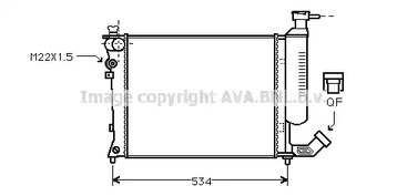 CNA2059 AVA QUALITY COOLING Радиатор системы охлаждения