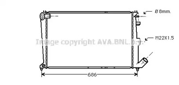 Радиатор системы охлаждения AVA QUALITY COOLING CNA2066