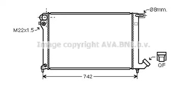 CNA2137 AVA QUALITY COOLING радиатор системы охлаждения МКПП