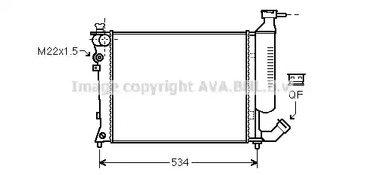 CNA2154 AVA QUALITY COOLING Радиатор системы охлаждения двигателя