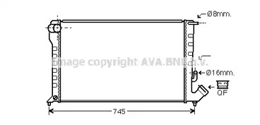 CNA2194 AVA QUALITY COOLING радиатор системы охлаждения МКПП