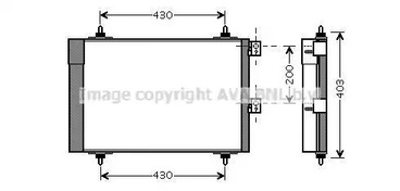 Радиатор кондиционера AVA QUALITY COOLING CNA5241D