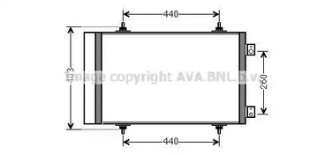 CNA5263D AVA QUALITY COOLING Радиатор кондиционера