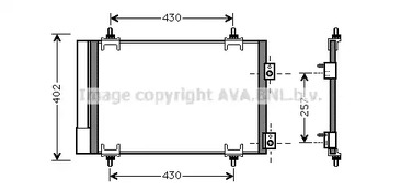 Радиатор кондиционера AVA QUALITY COOLING CNA5283D