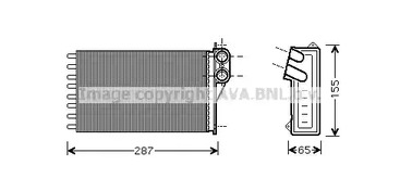 Радиатор печки AVA QUALITY COOLING CNA6232