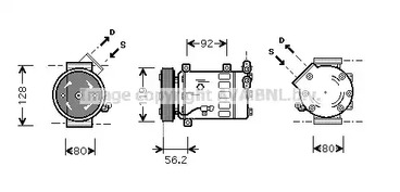 Компрессор кондиционера AVA QUALITY COOLING CNAK237