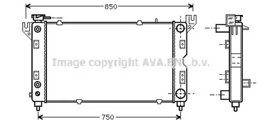 CR2028 AVA QUALITY COOLING Радиатор системы охлаждения