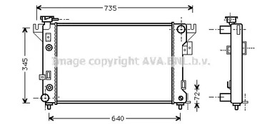Радиатор основной AVA QUALITY COOLING CR2032