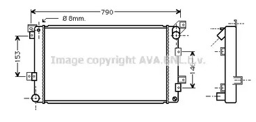 CR2033 AVA QUALITY COOLING Радиатор системы охлаждения