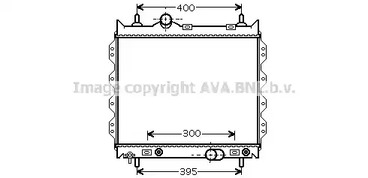 CR2072 AVA QUALITY COOLING Радиатор, охлаждение двигателя