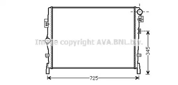Радиатор системы охлаждения AVA QUALITY COOLING CR2105