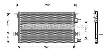 Конденсатор кондиционера AVA QUALITY COOLING CR5037