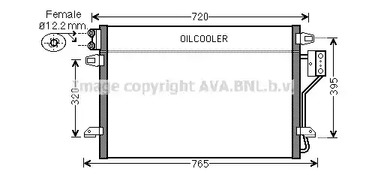 Конденсатор кондиционера AVA QUALITY COOLING CR5106