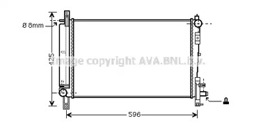 CRA2080 AVA QUALITY COOLING Радиатор, охлаждение двигателя