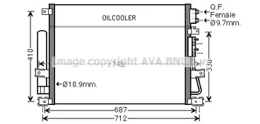 Конденсатор кондиционера AVA QUALITY COOLING CRA5124D