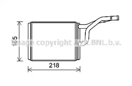 Теплообменник отопления салона AVA QUALITY COOLING CRA6137
