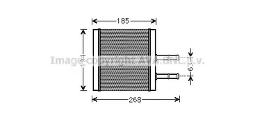 CTA6042 AVA QUALITY COOLING Радиатор печки