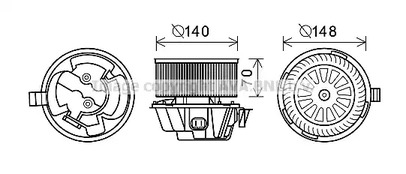 Вентилятор салона AVA QUALITY COOLING DA8012