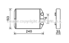 Радиатор печки AVA QUALITY COOLING DAA6014