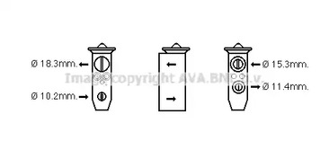 Расширительный клапан кондиционера AVA QUALITY COOLING DN1388