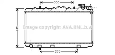 Радиатор охлаждение двигателя AVA QUALITY COOLING DN2092